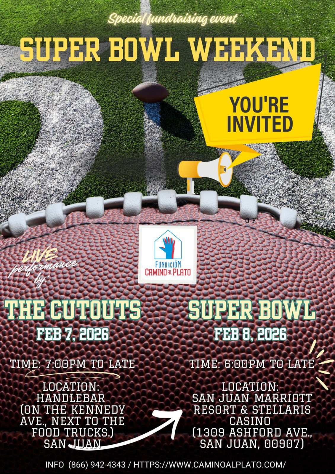 Banner de Super Bowl Weekend